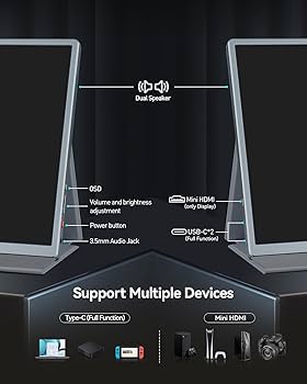 Amazon.com: Intehill 4K Portable Monitor for Laptop